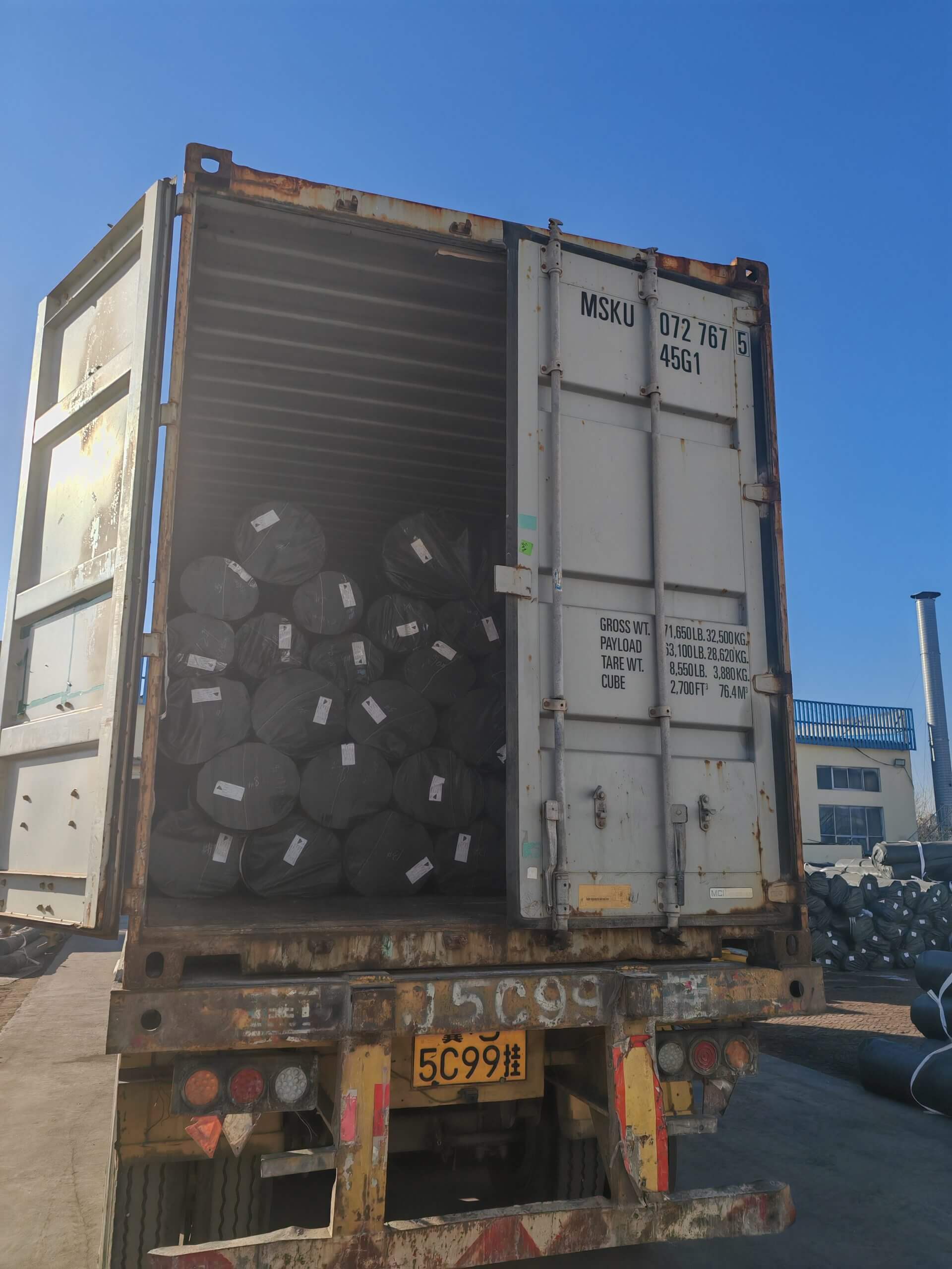 Geotextile Container Packing